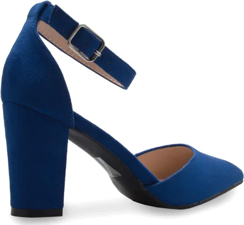 Vista 3 de Olivia K - Zapatos de tacón con pulsera en el tobillo para mujer, estilo clásico, cómodos