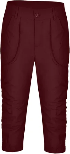 Vista 7 de Shorts Pant Casual Pocket Trousers Pants Foot Loose Cropped Pants Suit Bussiness Smarty Pants for Women Pants