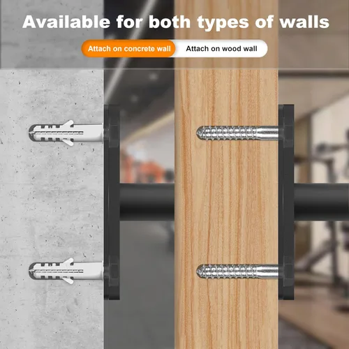 Vista 7 de Weight Plate Holder, Wall Mounted Weight Rack Storage for Weight Plates, Home Gym Organizer