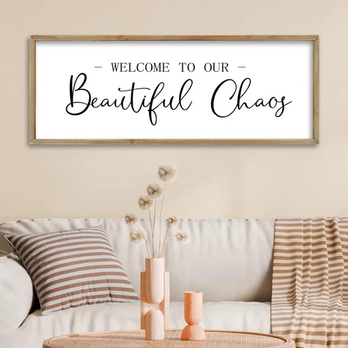 Vista 12 de FZMHASLWW Decoración de Pared para Comedor Bendición Cristiana Bendice la Comida Familia Amor Letrero de Versículo Bíblico 32"×12" Escritura