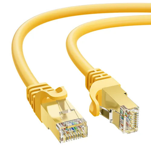 Vista 16 de Cable Ethernet Cat 7 de 0.6 pies, cable de Internet de alta velocidad de 10 Gbps, blindado SFTP, cobre puro OFC, cable de red LAN RJ45 CAT7