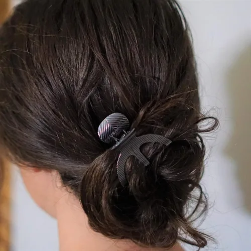Vista 7 de Sensory4u Paquete variado de pinzas de metal para el cabello (gris)