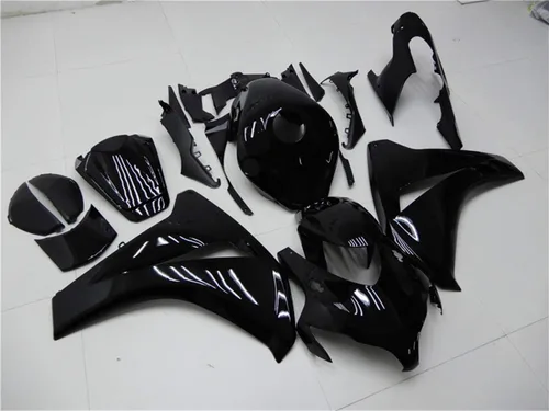 Vista 2 de Carenado negro brillante apto para Honda 2008 2009 2010 2011 CBR1000RR CBR 1000RR nueva inyección ABS plásticos carrocería kit cuerpo trabajo 08 09