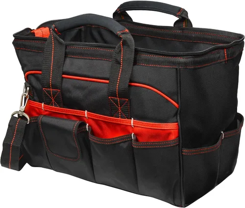 Vista 3 de Hultafors Work Gear HT5543 - Bolsa de herramientas para comerciantes, 33 bolsillos, portaherramientas de poliéster balístico resistente, correas