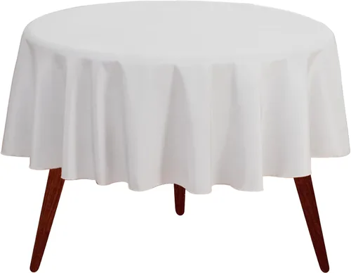 Vista 18 de Gee Di Moda Mantel redondo verde manzana de 70 pulgadas para mesas redondas de 24 a 48 pulgadas, tela lavable resistente, para mesa de bufé, fiesta