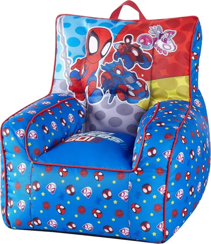 Vista 17 de Idea Nuova Nickelodeon Blue's Clues - Puf de nailon para niños pequeños con ribetes y asa de transporte superior, grande