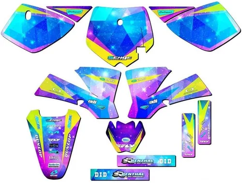 Vista 6 de Kit de base gráfica SX 50 Space KADET Galaxy Senge 2002-2008 compatible con KTM