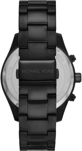 Vista 3 de Michael Kors Reloj de acero inoxidable Layton, Negro, Reloj de cuarzo