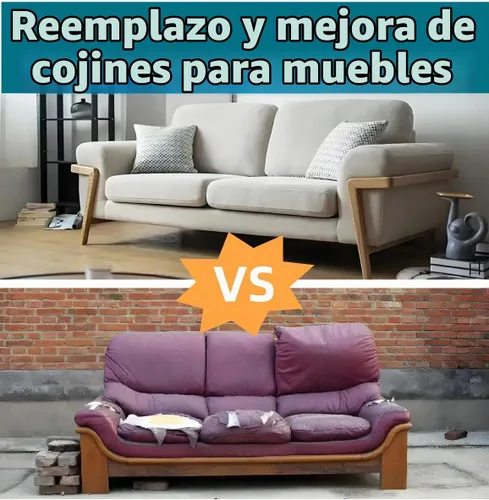 Vista 5 de SINCERE Cojines de respaldo hechos a medida de repuesto para interiores y exteriores, a medida, cojines de respaldo lumbar, cabecero, sofá de patio