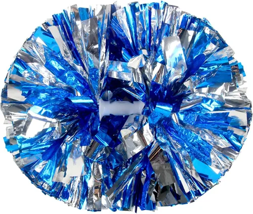 Vista 27 de Hooshing - Paquete de 2 pompones de animadora con mango tipo bastón, pompones para espíritu de equipo, deportes, bailes, animación, para niños Negro