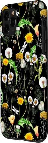 Vista 2 de iPhone 11 Pro Wildflowers Botanical Daisy Flores Dandelion Libélula Estuche de regalo