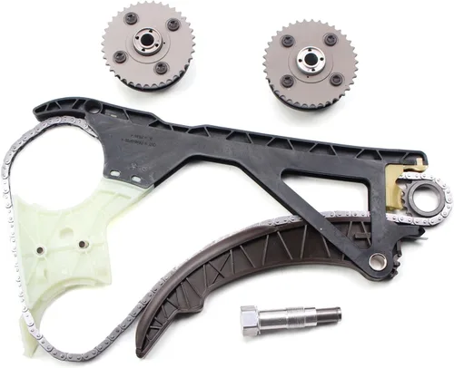 Vista 9 de AUCERAMIC Kit de cadena de distribución 11318648732 con ajustador de árbol de levas VVT Compatible con BMW N51 N52 N55 S55 128i 135i 325i 328i 335i