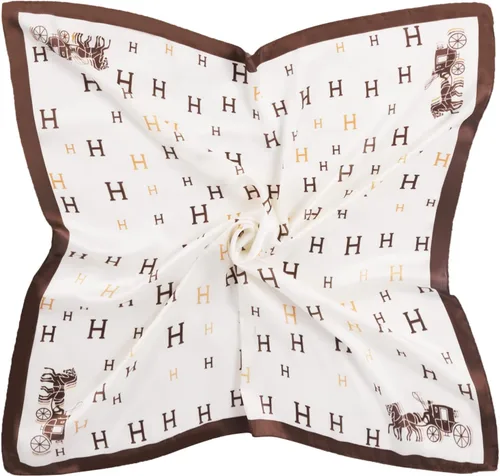 Vista 6 de EXTREE Pañuelo de satén sedoso de moda para mujeres y niñas exquisito patrón ligero seda elegante bufandas 27.5 x 27.5 pulgadas