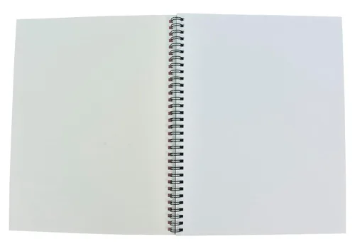 Vista 3 de Sax bloc de práctica de dibujo con espiral - 8 1/2 x 11 pulgadas - 100 hojas por bloc - Color blanco