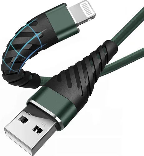 Vista 19 de Cable de carga para iPhone de 3 pies para [certificado MFi de Apple], (paquete de 2) cable Lightning CyvenSmart de 3 pies, cable de carga rápida