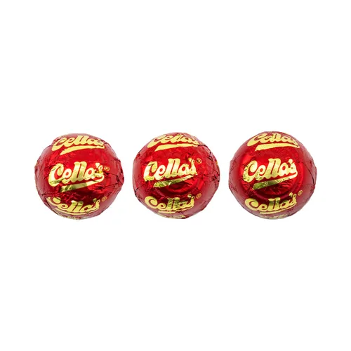 Vista 2 de Cella's - Cerezas cubiertas de chocolate con leche, dulces cordiales de cereza de primera calidad, envueltas individualmente con caja de exhibición