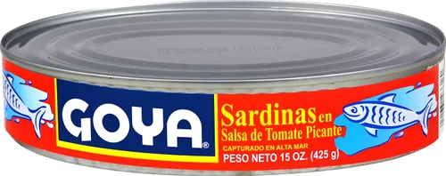 Vista 2 de Goya Foods Sardinas en salsa de tomate caliente, 15 onzas (paquete de 24)