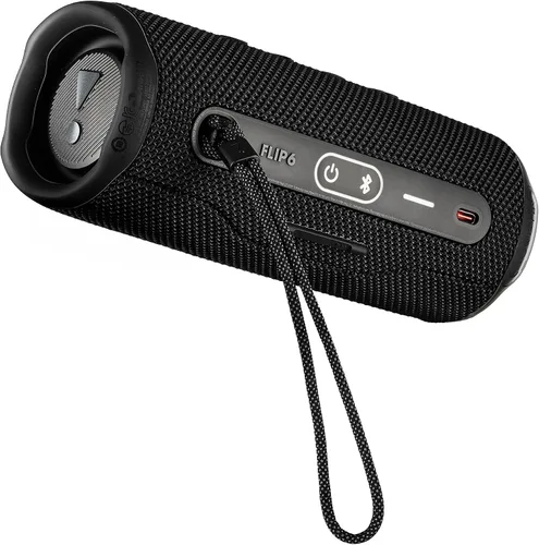 Vista 5 de JBL Flip 6 - Altavoz inalámbrico portátil Sonido de graves profundos, clasificación de impermeabilidad IP67 Audio Bluetooth para exteriores