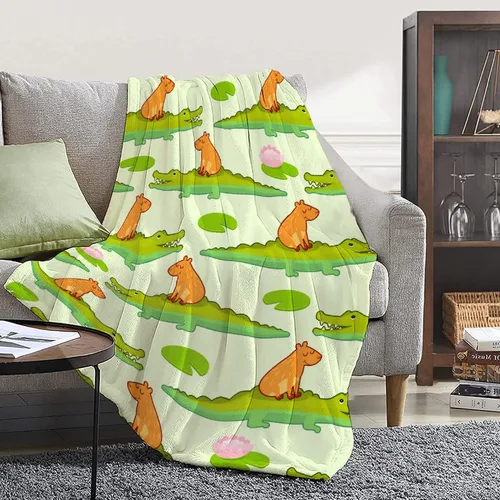 Vista 11 de Manta de gatos para amantes de los gatos - 40x50 pulgadas, mantas de franela suaves con patrón de gatos lindos, acogedoras, para gatos de raza