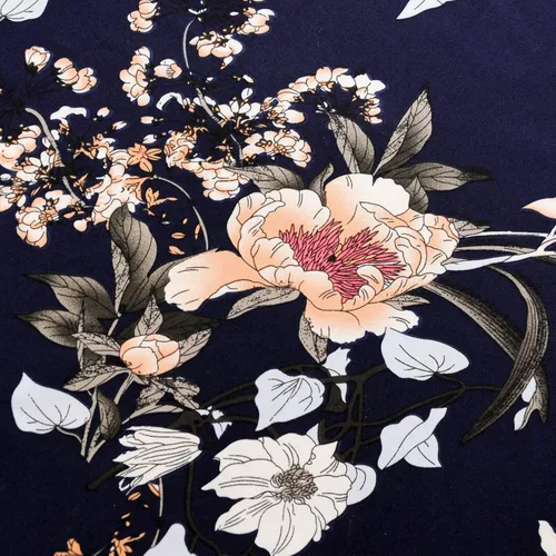 Vista 7 de PopReal - Vestidos con estampado floral a juego para madre e hija, de gasa, con volantes, manga corta, para la playa, con diadema, con tira de tela