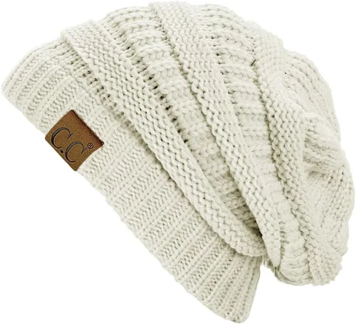 Vista 313 de C.C Trendy Warm Chunky Soft Stretch Cable Knit Beanie