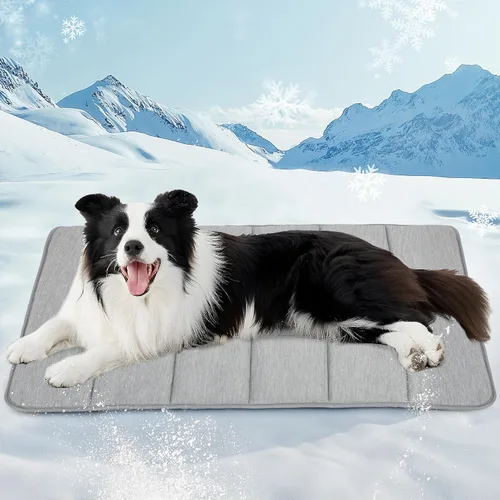 Vista 31 de Tapete refrescante para perros pequeños, almohadilla ortopédica de espuma viscoelástica de 24 x 18 pulgadas para verano, QMAX>0.5, almohadilla
