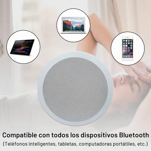 Vista 5 de Herdio HCS-818BT - Altavoces de techo Bluetooth de 6.5 pulgadas de 320 W, montaje empotrado de 2 vías, altavoces de pared para el hogar, baño
