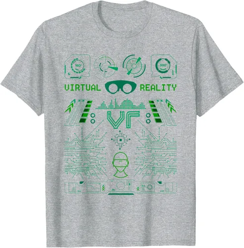 Vista 35 de Camiseta de realidad virtual VR Retro Gamers, Negro, S