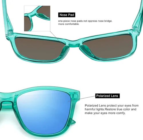 Vista 5 de MEETSUN Polarized Sunglasses for Women Men Classic Retro Designer