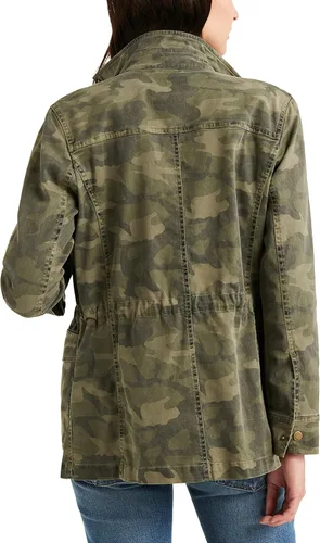 Vista 2 de Lucky Brand Chaqueta de manga larga con botones y dos bolsillos para mujer