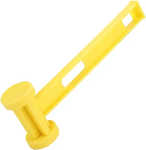 Vista 3 de Martillo de estaca portátil para tienda de campaña, martillo de camping de plástico de 10.2 pulgadas, ligero para clavos, martillo para tienda
