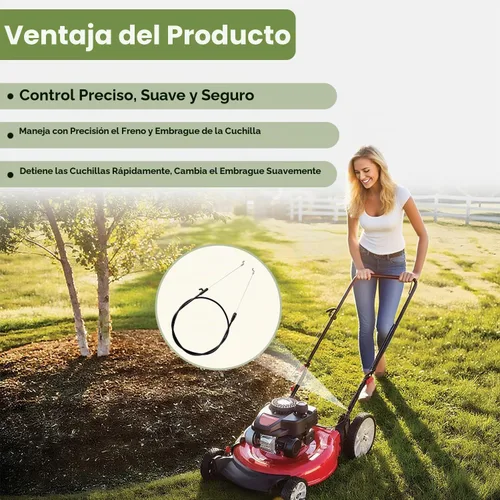 Vista 6 de Cable de control para cortacésped, freno y embrague, compatible con 48 pulgadas Cub Cadet MTD Yard Machines Yard Man Craftsman Troy-Bilt Husky