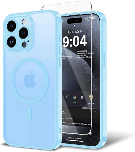 Vista 61 de Funda para iPhone 11 con protector de pantalla, compatible con MagSafe, ultra delgada, translúcida, mate, a prueba de golpes, color negro