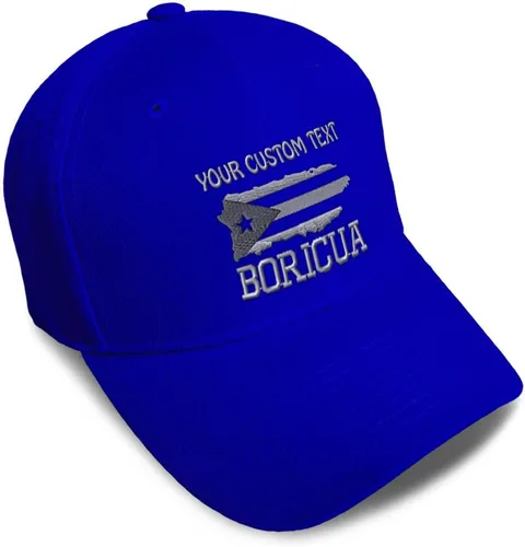 Vista 21 de Gorras de béisbol personalizadas para hombres y mujeres, bordadas con mapa de la isla de Puerto Rico, bandera C, sombreros de béisbol para hombre