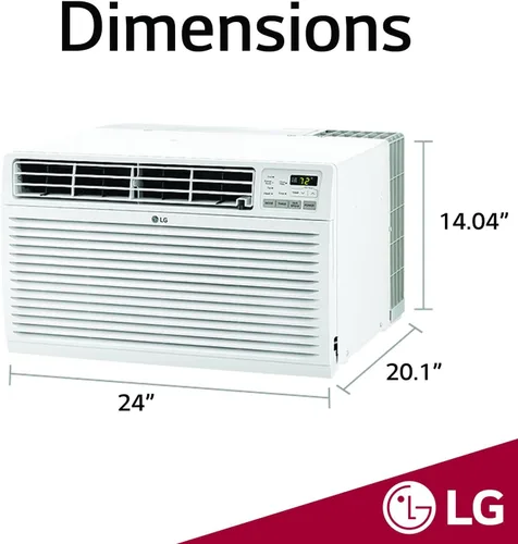 Vista 4 de LG LT0816CER aire acondicionado de 8.000 BTU con instalación para pared