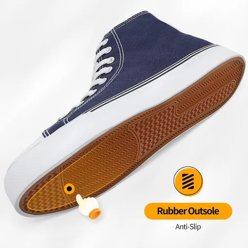 Vista 33 de ZGR Tenis de lona para hombre, con cordones, clásicos, casuales, para caminar