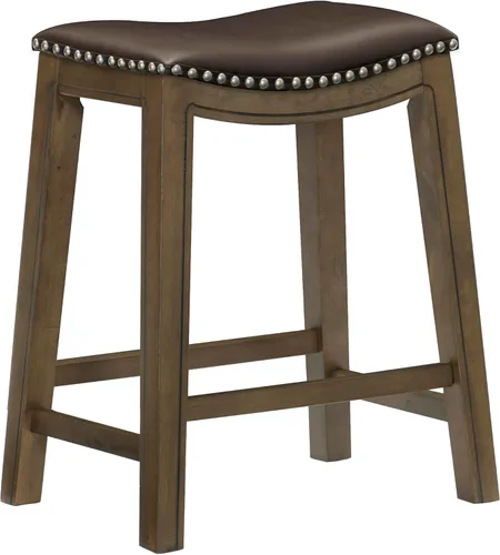 Vista 20 de Homelegance Ordway Taburetes de Altura de Comedor de Madera Maciza - Taburetes de Altura de Mesa Estilo Silla de Montar para Comedor de Transición