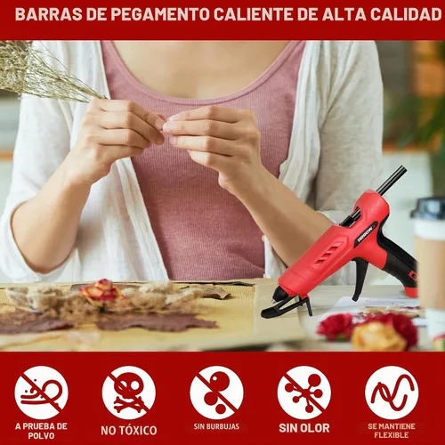 Vista 6 de Arrow - Barras de pegamento caliente de tamaño completo, paquete de 200 barras de pegamento negro, 4" y 1/2" de diámetro, alta viscosidad, barra