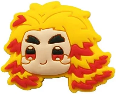Vista 5 de 11 dijes para zapatos de anime Kimetsu no Yaiba Chibi, accesorios para zuecos de manga y zuecos de Demon Slayer Croc Charm para una variedad
