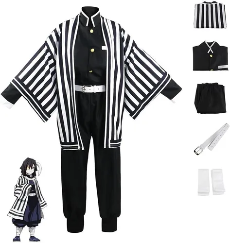 Vista 4 de Disfraz de Iguro para cosplay, kimono, uniforme completo de Iguro
