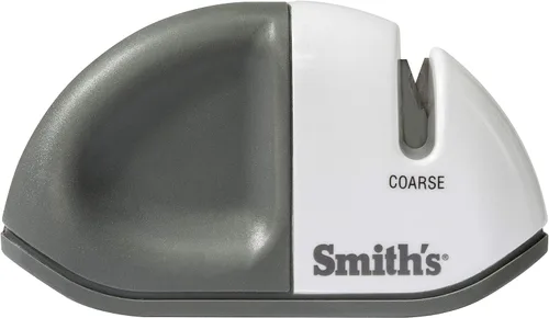 Vista 6 de Smith's 51003 Diamond Edge Grip™ MAX Afilador de 2 etapas - Blanco - Compacto - Base antideslizante - Agarre V patentado - Afilar cuchillos