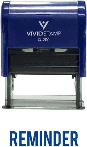 Vista 13 de Sello de goma autoentintado recordatorio (tinta negra) - Grande