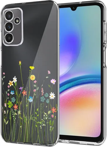 Vista 11 de Unov Funda diseñada para Galaxy A06 4G, funda transparente con [patrón antideslizante en relieve], protección delgada a prueba de golpes