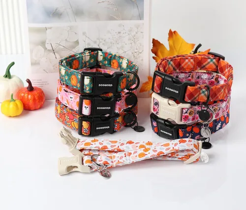 Vista 56 de DOGWONG Collar para perro de San Valentín, collar ajustable de algodón con corazón de caramelo azul, perfecto para perros pequeños a medianos