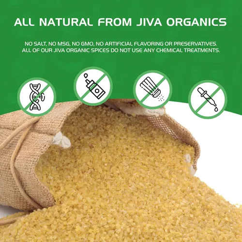 Vista 8 de Trigo Bulgur orgánico grueso #3 de 2 libras, sin OMG, cultivado en Estados Unidos, bayas de trigo 100% naturales, bolsa resellable por Jiva Organics