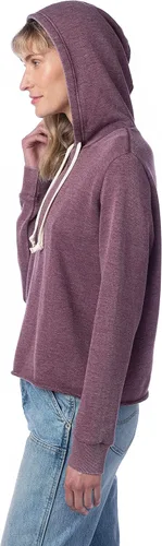 Vista 3 de Alternative Sudadera con capucha para mujer, con capucha de rizo francés, estilo vintage y lavado mineral