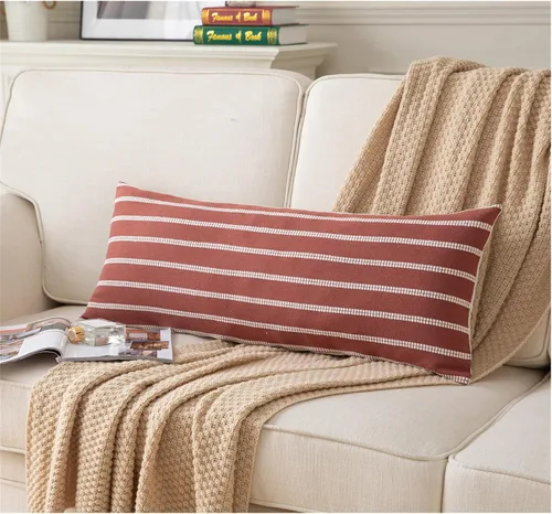 Vista 13 de Funda de Almohada Lumbar Bohemia Decorativa 14X36 Pulgadas Larga Suave Estilo Granja Decorativa Fundas de Almohada para Sofá Fundas de Almohada