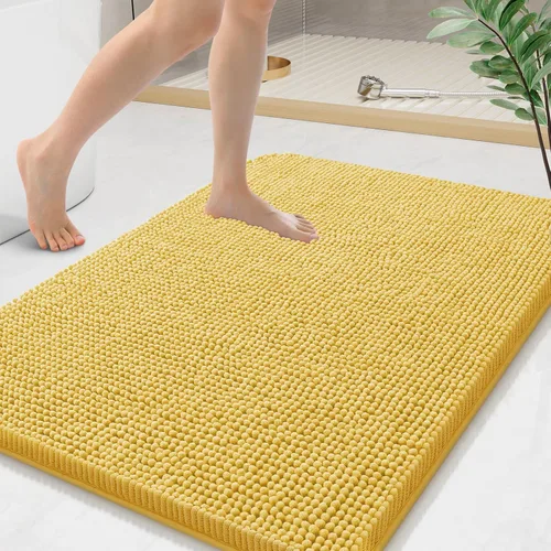 Vista 149 de Arotive Alfombras de baño de felpilla extrasuaves y absorbentes, de 24 x 16 pulgadas, lavables a máquina, parte trasera de goma antideslizante