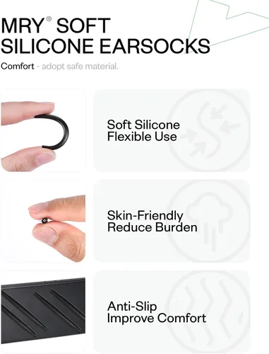 Vista 4 de Mryok Reemplazo Earsocks para gafas de sol Oakley Square Wire 2 (2014) - Opciones