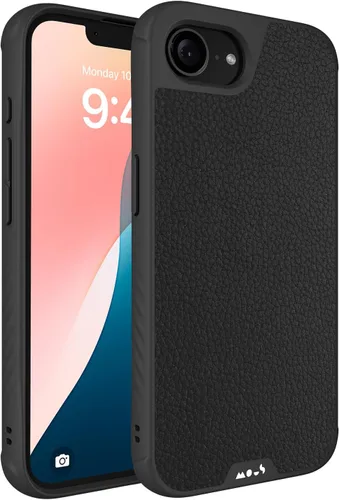Vista 24 de Mous - Funda para iPhone 15 compatible con MagSafe Limitless 5.0, cuero negro, funda protectora para iPhone 15, funda para teléfono a prueba